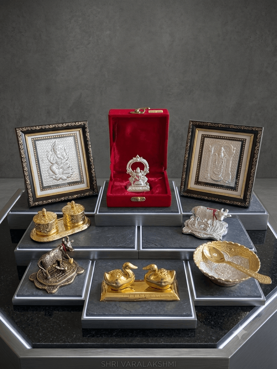 German Silver Diyas